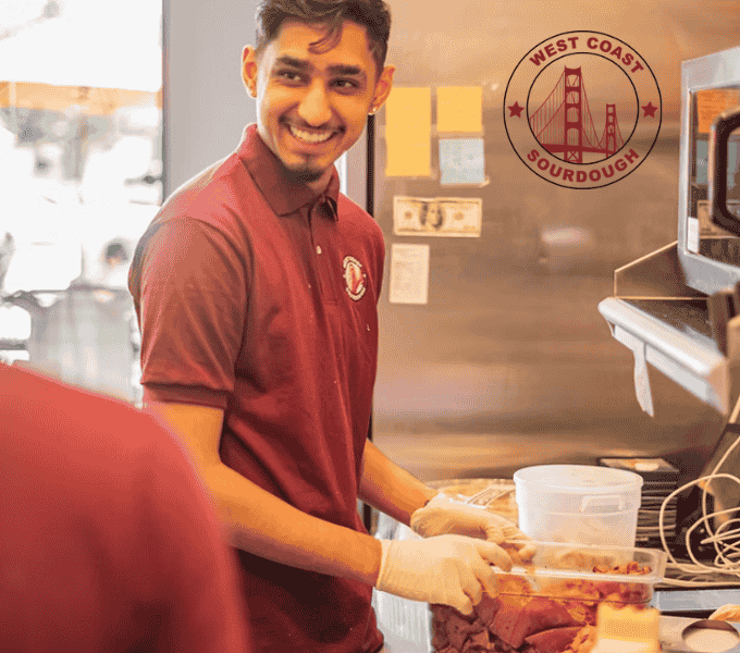 working at West Coast Sourdough Deli